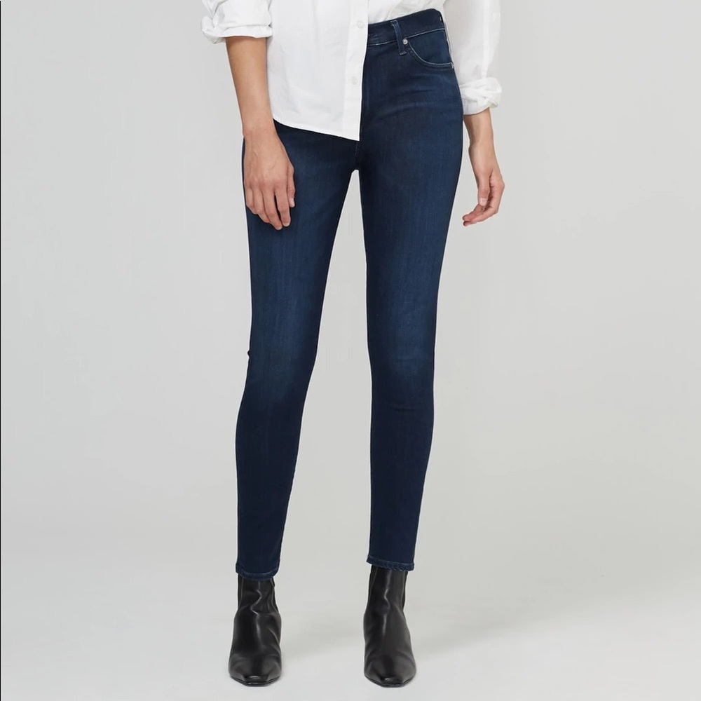 Citizens of Humanity Rocket High Rise Skinny Dark Wash Jean